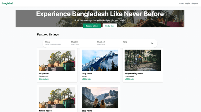 BanglaBnB – Airbnb for Bangladesh